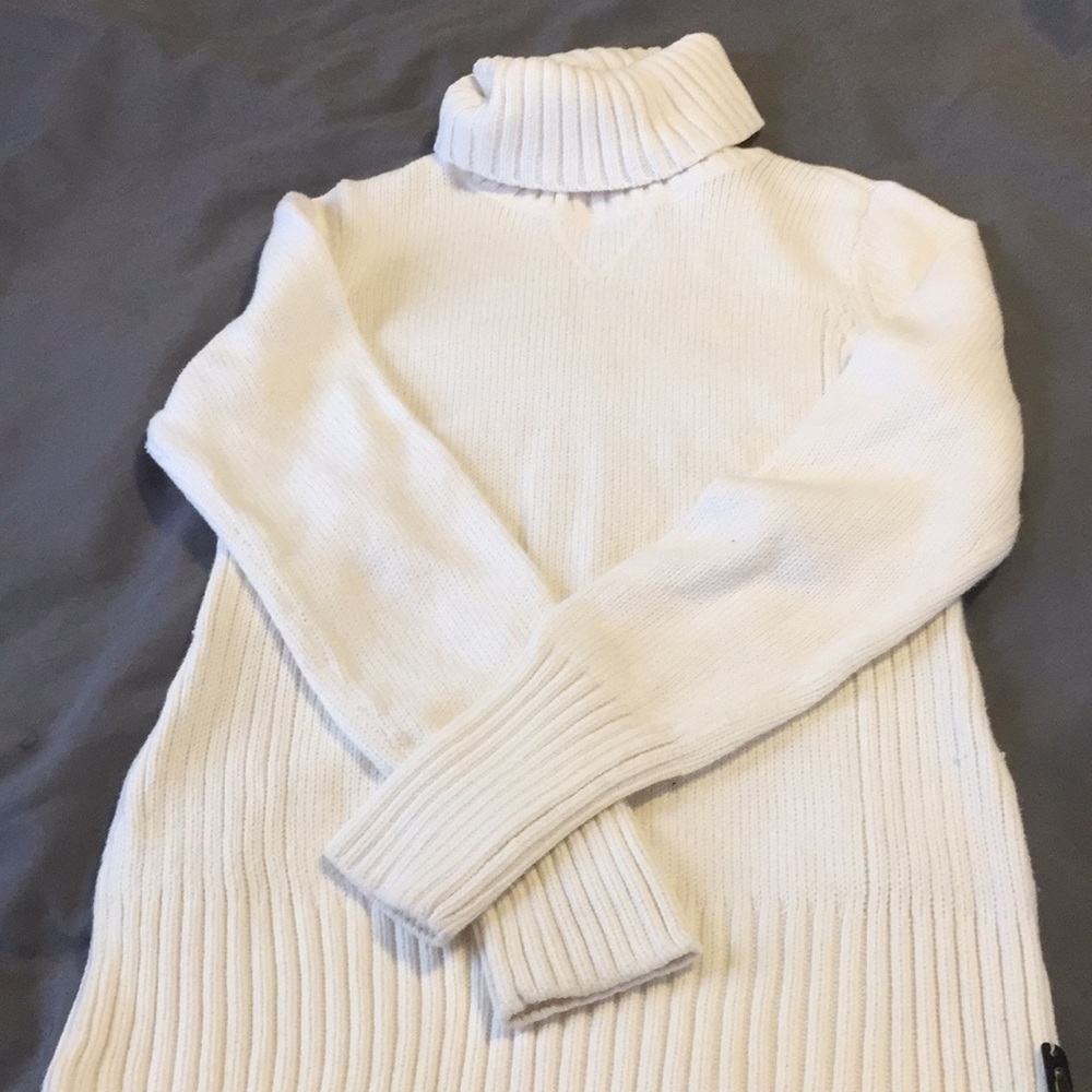 Cream Ruff Hewn Sweater